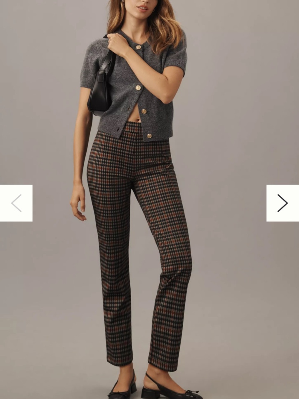 Anthropologie x Sanctuary Carnaby Kick Cropped Pants Houndstooth
